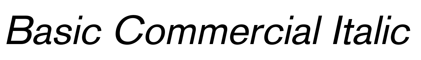 Basic Commercial Italic